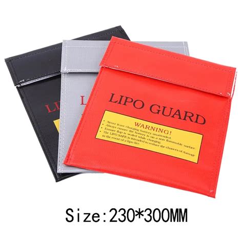 230*300MM Explosion proof RC Lipo Battery Safe Bag Pouch LiPo Guard ...