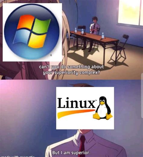 Linux on - Meme by harwinsaggu :) Memedroid