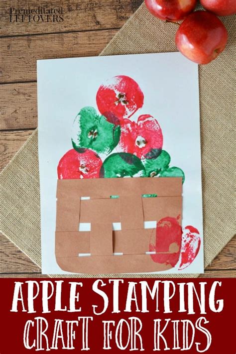 Apple Stamping Craft for Kids - A Fun Fall Activity for Kids