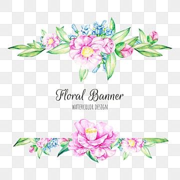 Floral Banners PNG Transparent Images Free Download | Vector Files ...