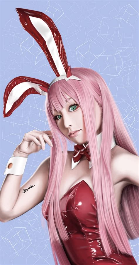 ArtStation - Zero two cosplay portrait fanart