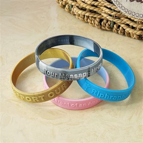 Customized Silicone Wristband, Personalized Silicone Bracelets With Own ...