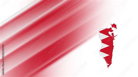 Map of Bahrain, flag map Stock Illustration | Adobe Stock