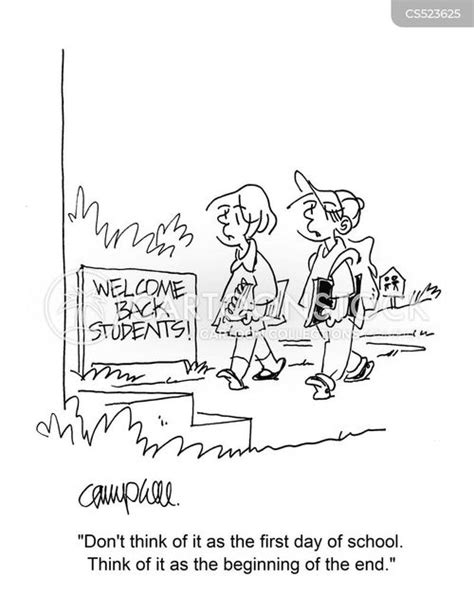 First Day Of School Cartoons and Comics - funny pictures from CartoonStock