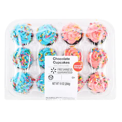 Freshness Guaranteed Chocolate Mini Cupcakes, 10 oz, 12 Count - Walmart ...