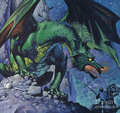 Dragons Painting by Angus McBride - Fine Art America