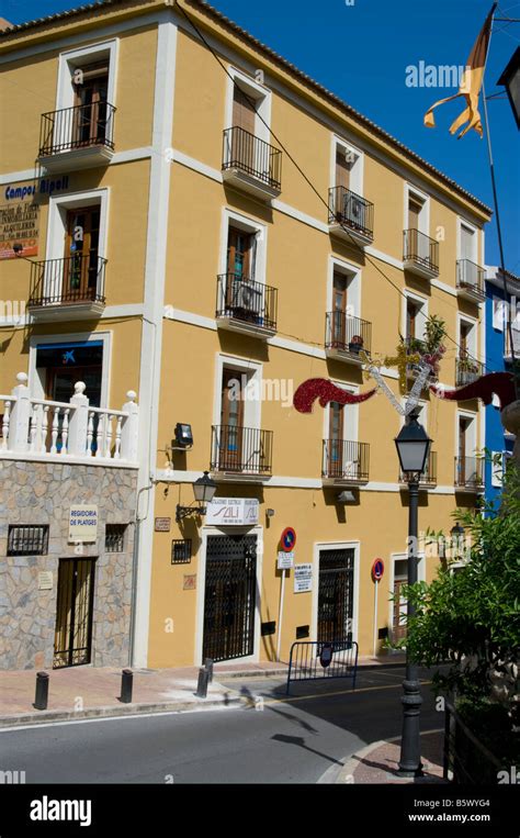 Villajoyosa Spanish apartment apartments Spain Stock Photo - Alamy