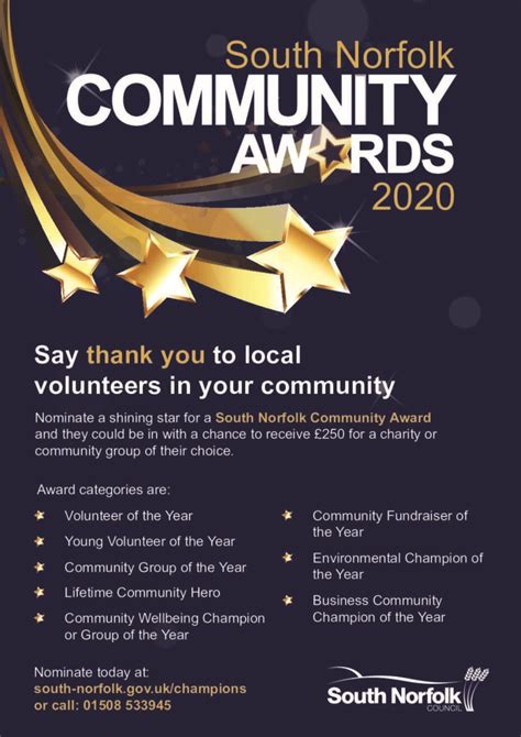 Community Awards 2020 nominations | Wreningham.org