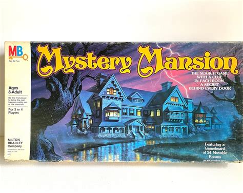 Vintage Mystery Mansion Board Game From 1984 by Milton Bradley - Etsy