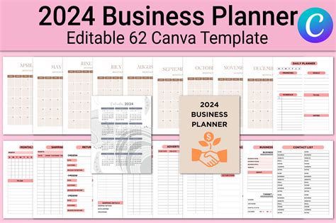 2024 Business Planner Graphic by Moriom · Creative Fabrica