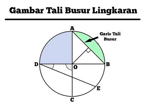 Rumus Panjang Tali Busur, Luas Juring Dan Luas Tembereng Lingkaran Lengkap Penjelasannya