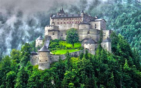 Hohenwerfen Castle (Schloß Hohenwerfen) / Werfen, Salzburg, Austria ...