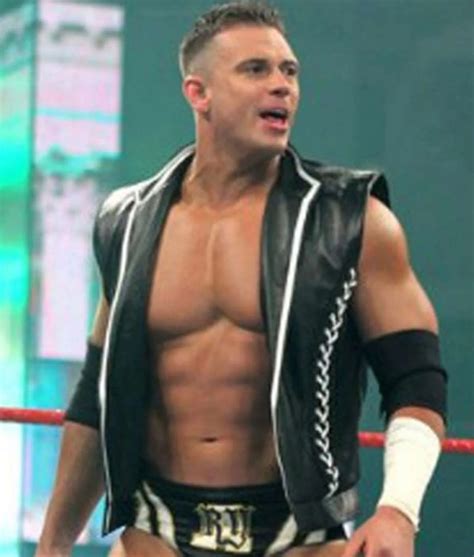 WWE White Striped Design Alex Riley Leather Vest - Jackets Creator