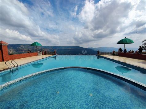 Swimming Pool of Rockford Resort, Tapola Road, Chikhali, Maharashtra Stock Image - Image of ...