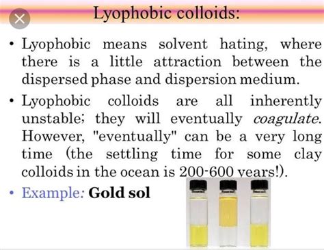 what is lyophobic colloid? - Brainly.in