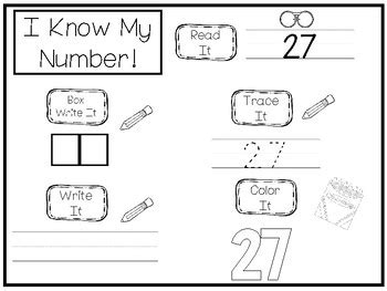 15 All About the Number 27 Tracing Worksheets and Activities. Preschool-1st Grad