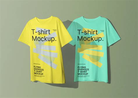 T-Shirt Mockup With Plastic Delivery Bag — Mockup Zone