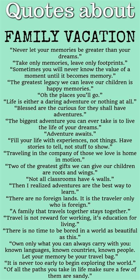 Family Travel Quotes - 31 Inspiring Family Vacation Quotes To Read In ...