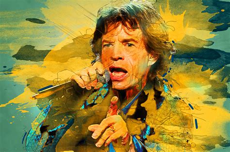 Mick Jagger Painting at PaintingValley.com | Explore collection of Mick ...