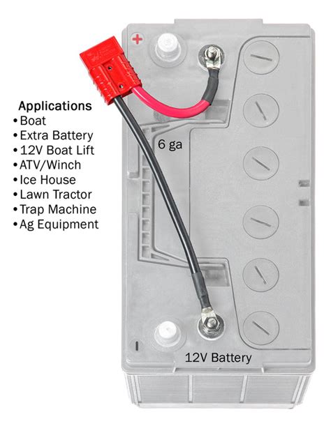 12 Volt Battery Connector (RCE12VB1S) | Connect-Ease. Get Connected Connect all your marine ...