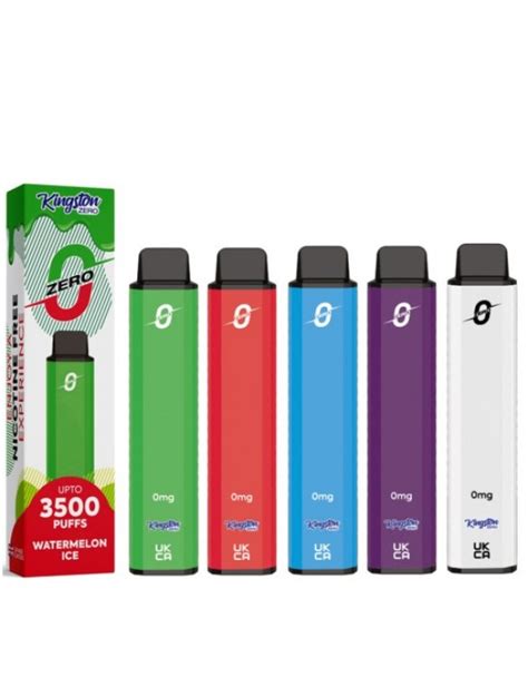 Kingston ZERO Nicotine Disposable Vape Kit 3500 Puffs, DISPOSABLES