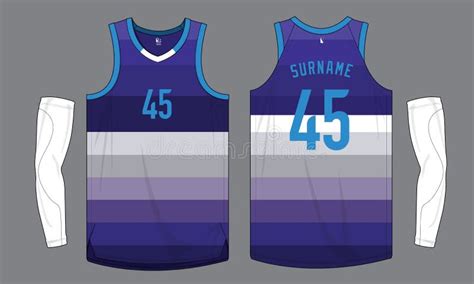 Basketball Jersey Template Vector Mockup Stock Vector - Illustration of ...