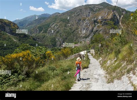 Hiking in French Alps Stock Photo - Alamy