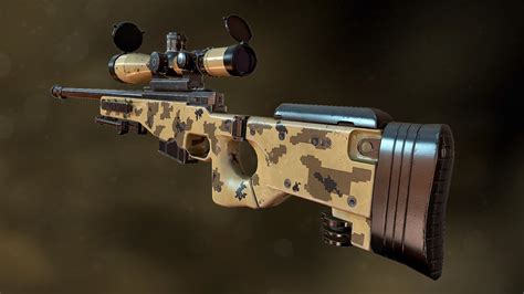 AWM/AWP Sniper Rifle — polycount