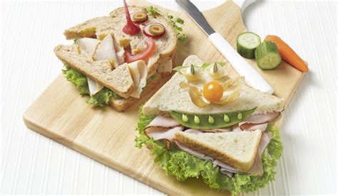 Funny-face sandwiche with cold cuts | Olymel