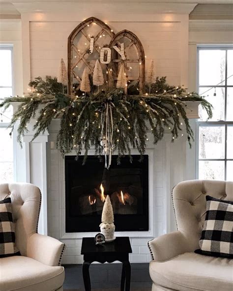 Inspiration Fireplace Mantel Christmas Decorations References ...