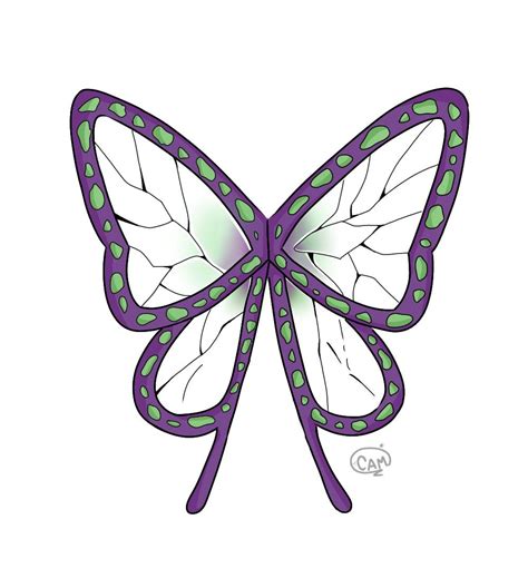 Kocho Shinobu | Dibujos de mariposas, Pegatinas bonitas, Plantilla de mariposa