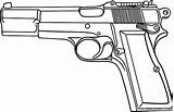 Handgun Coloring Page Pages sketch template