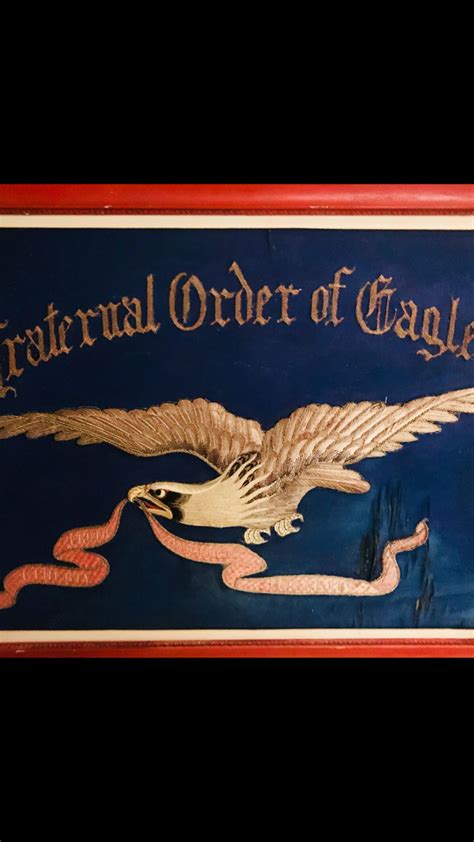 Fraternal Order of Eagles wall hanging some damage and fade | Wall hanging, Novelty sign, Historical