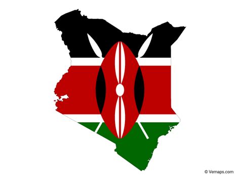 Flag Map of Kenya | Free Vector Maps | Kenyan flag wallpaper, Kenya ...