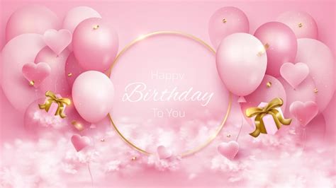 How to design a Birthday background pink vector In Adobe Illustrator