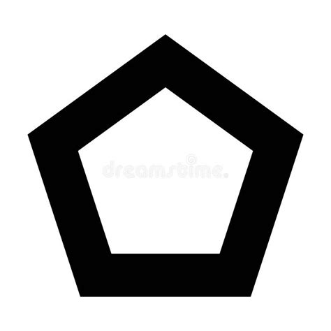 Pentagon Shape Symbol Vector Icon for Creative Graphic Design Ui ...