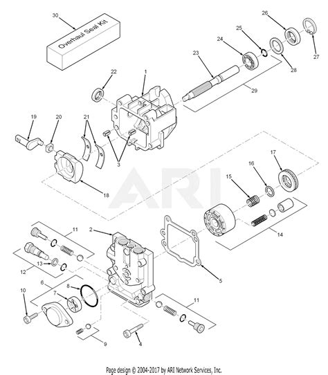 Scag STT52A-23KA (S/N 7200001-7209999) Parts Diagram for BDP-10L Hydraulic Pump Assembly