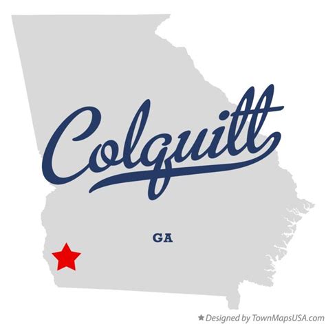 Map of Colquitt, GA, Georgia