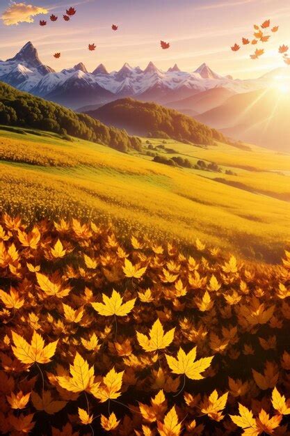 Premium AI Image | A beautiful sunrise over a mountain landscape