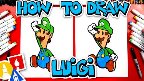 How To Draw Paper Luigi - Art For Kids Hub