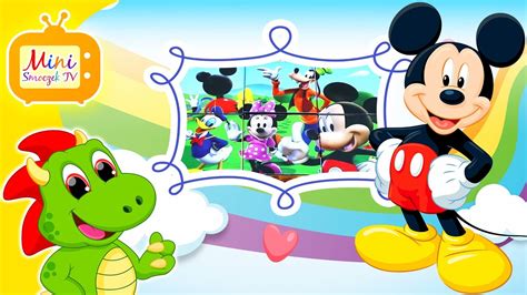 Klub Przyjaciół Myszki Miki Puzzle Dla Dzieci Z Bajki | Mickey Minnie Gry Zabawki Filmik Dla ...