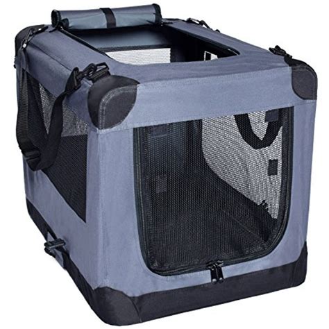 Dog Soft Crate 26 Inch Kennel for Pet Indoor Home & Outdoor Use - Soft Sided 3 Door Folding ...