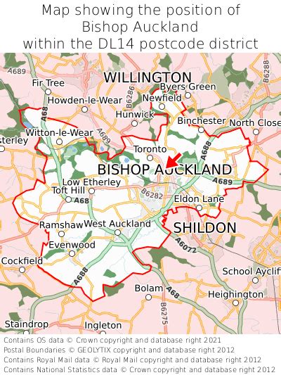 Where is Bishop Auckland? Bishop Auckland on a map