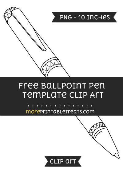 Free Ballpoint Pen Template - Clipart