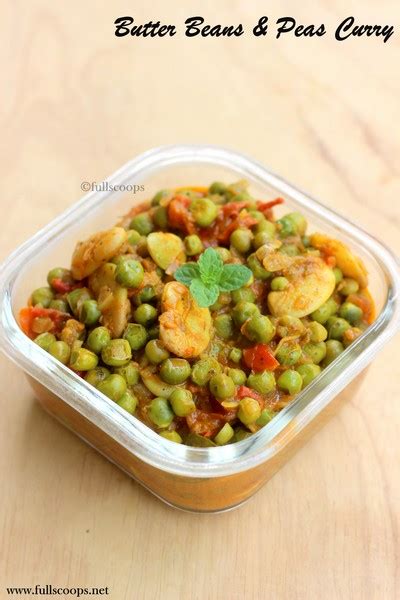 Butter Beans and Green Peas Curry ~ Full Scoops - A food blog with easy,simple & tasty recipes!