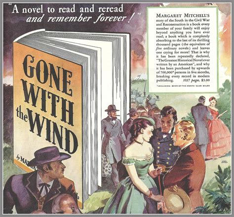 1936 Gone With the Wind ad for the novel | Gone with the wind, Books ...