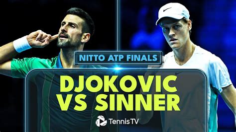 EPIC Novak Djokovic vs Jannik Sinner Match Highlights! | Nitto ATP ...