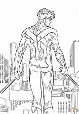 Nightwing coloring Page  Free Printable Coloring Pages sketch template