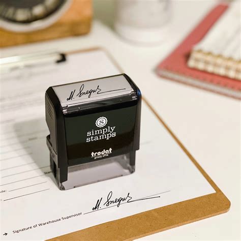 Personalized Signature Stamp Self Inking Signature Stamp | Etsy