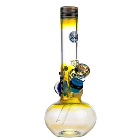 Jerome Baker Designs and GrassCity Dichro Fumed Glass Ice Keiki Bong | Green | Grasscity.com